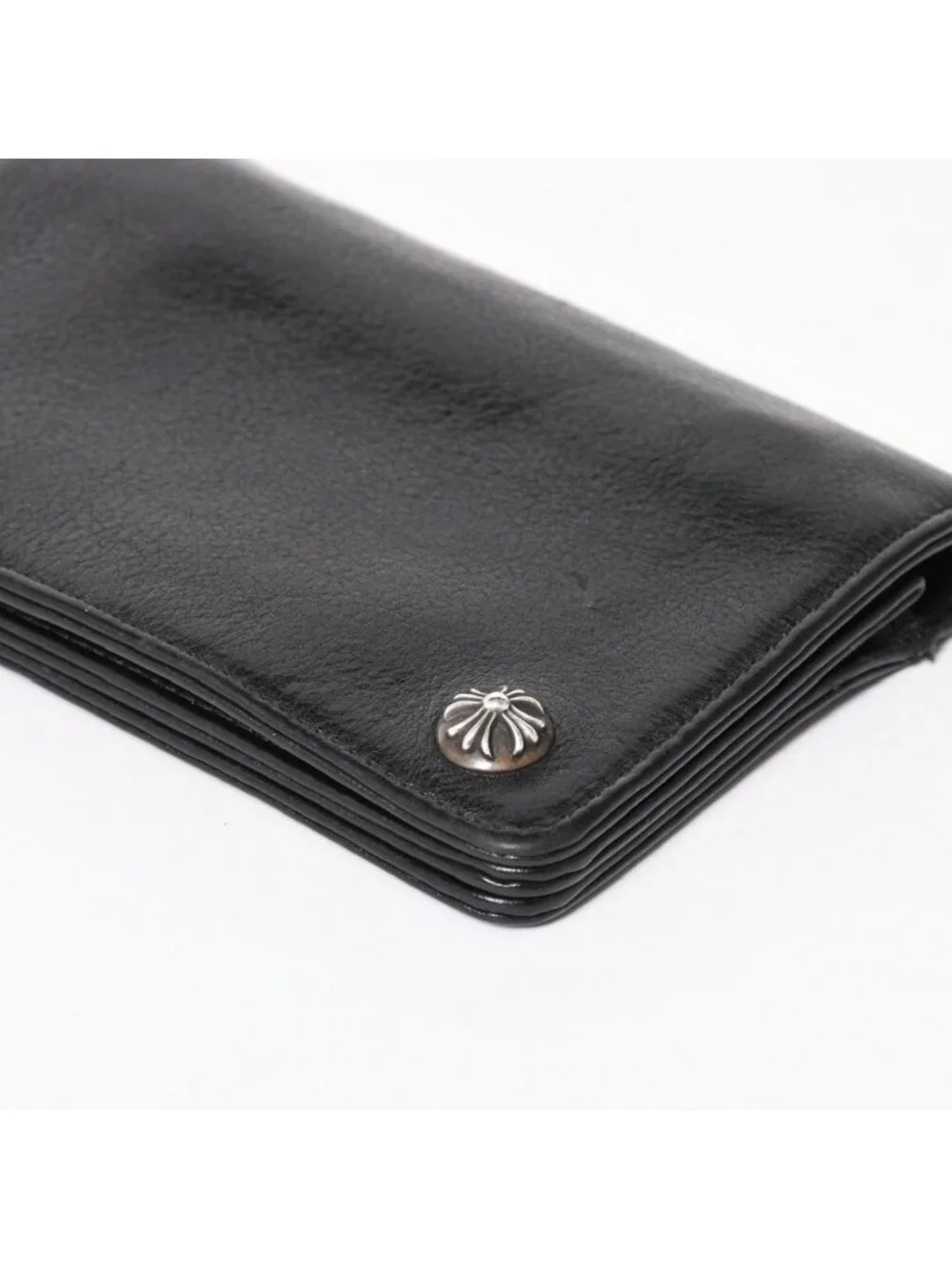 Chrome Hearts Strap Wallet Bifold Crossball Black